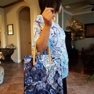 SOLD. Louis Vuitton Grand Bleu Floral Monogram Ver